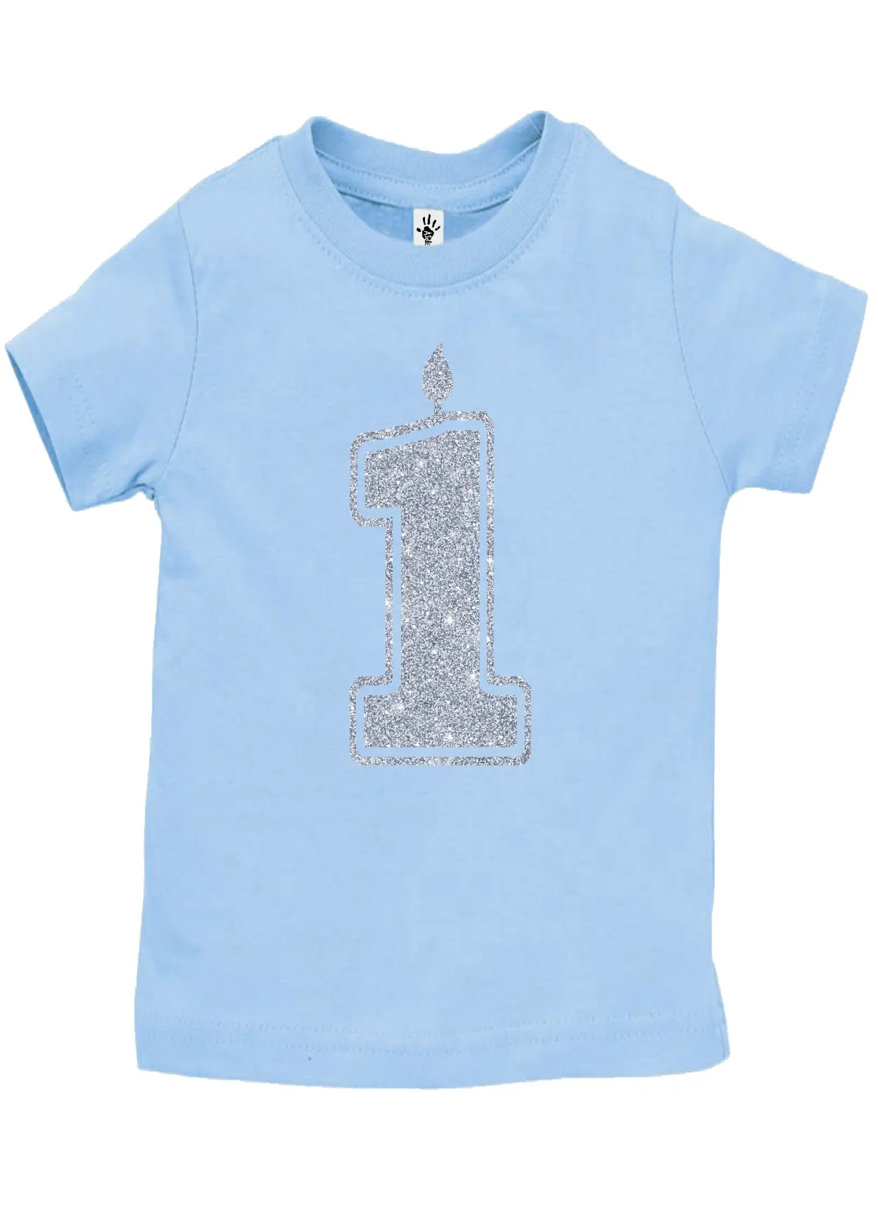 1 Silver First Birthday Shirt