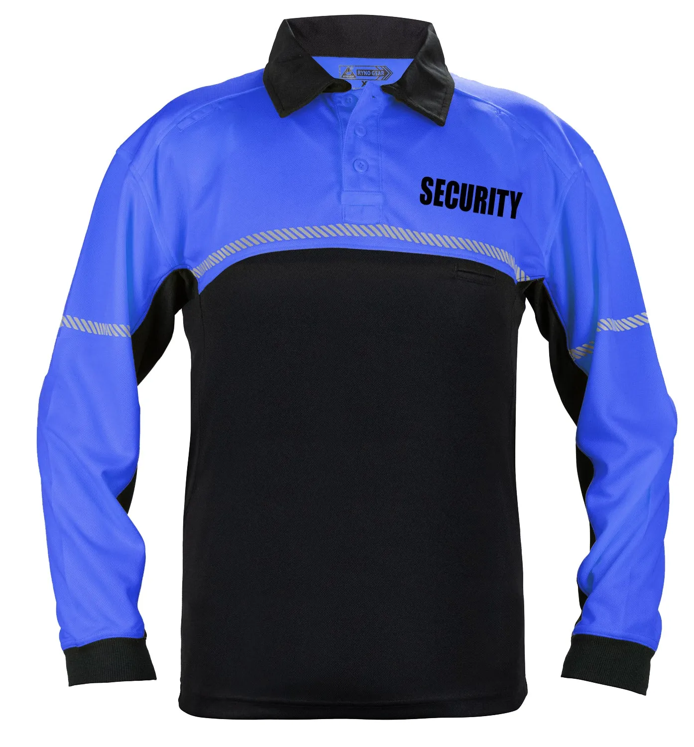 100% Polyester Jersey Knit Long Sleeve Security Bike Patrol Polo Shirts