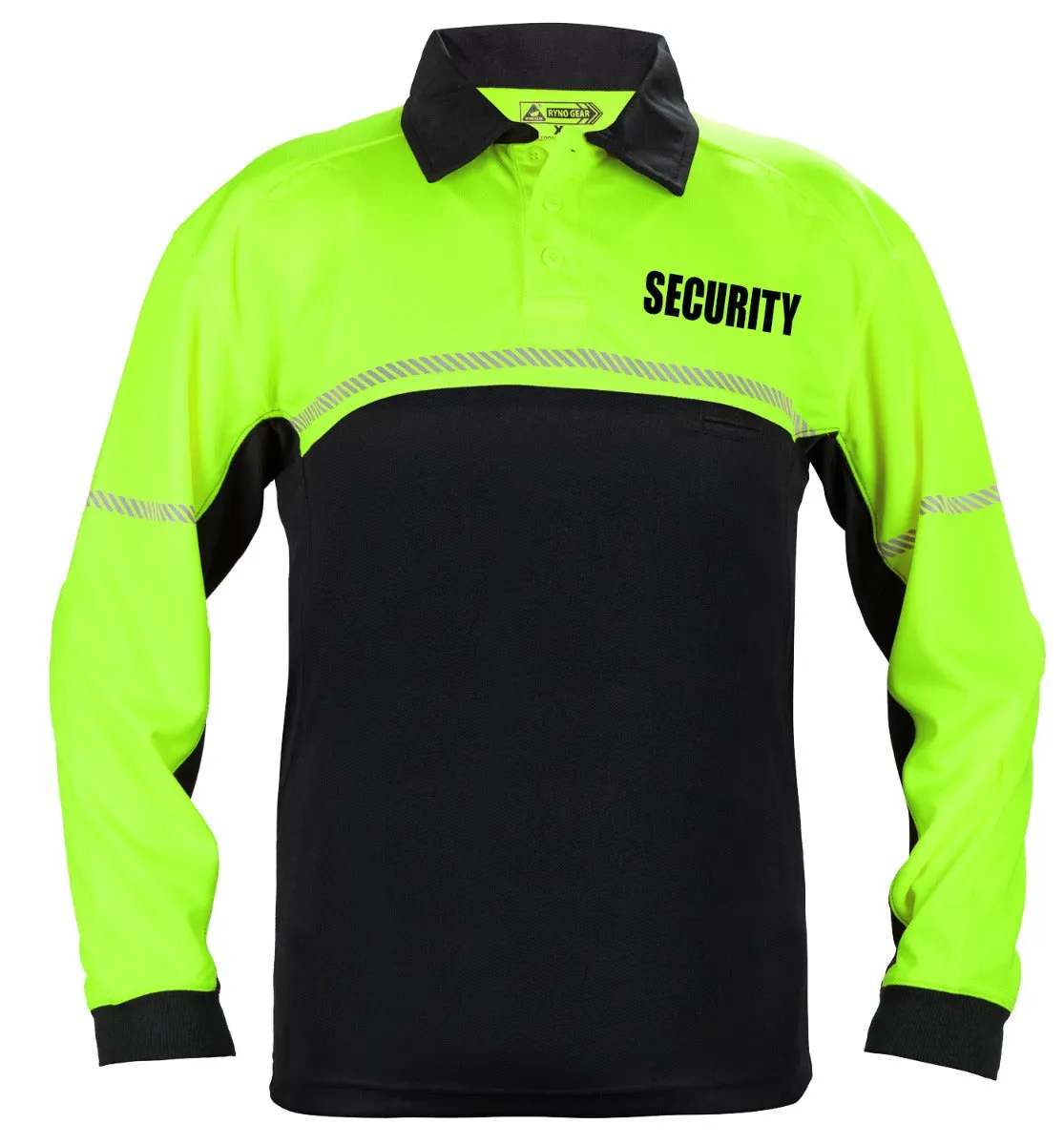 100% Polyester Jersey Knit Long Sleeve Security Bike Patrol Polo Shirts