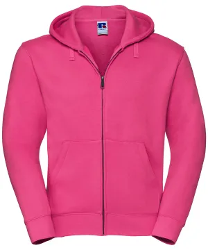 Authentic zipped hooded sweat | Fuchsia