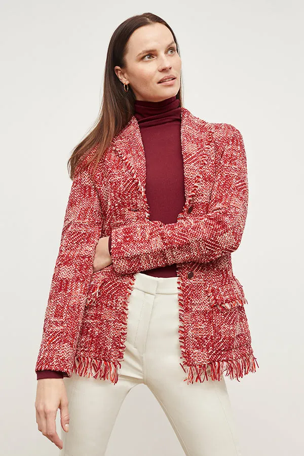 Axam Layering Turtleneck - Ribbed Pima Cotton :: Cranberry