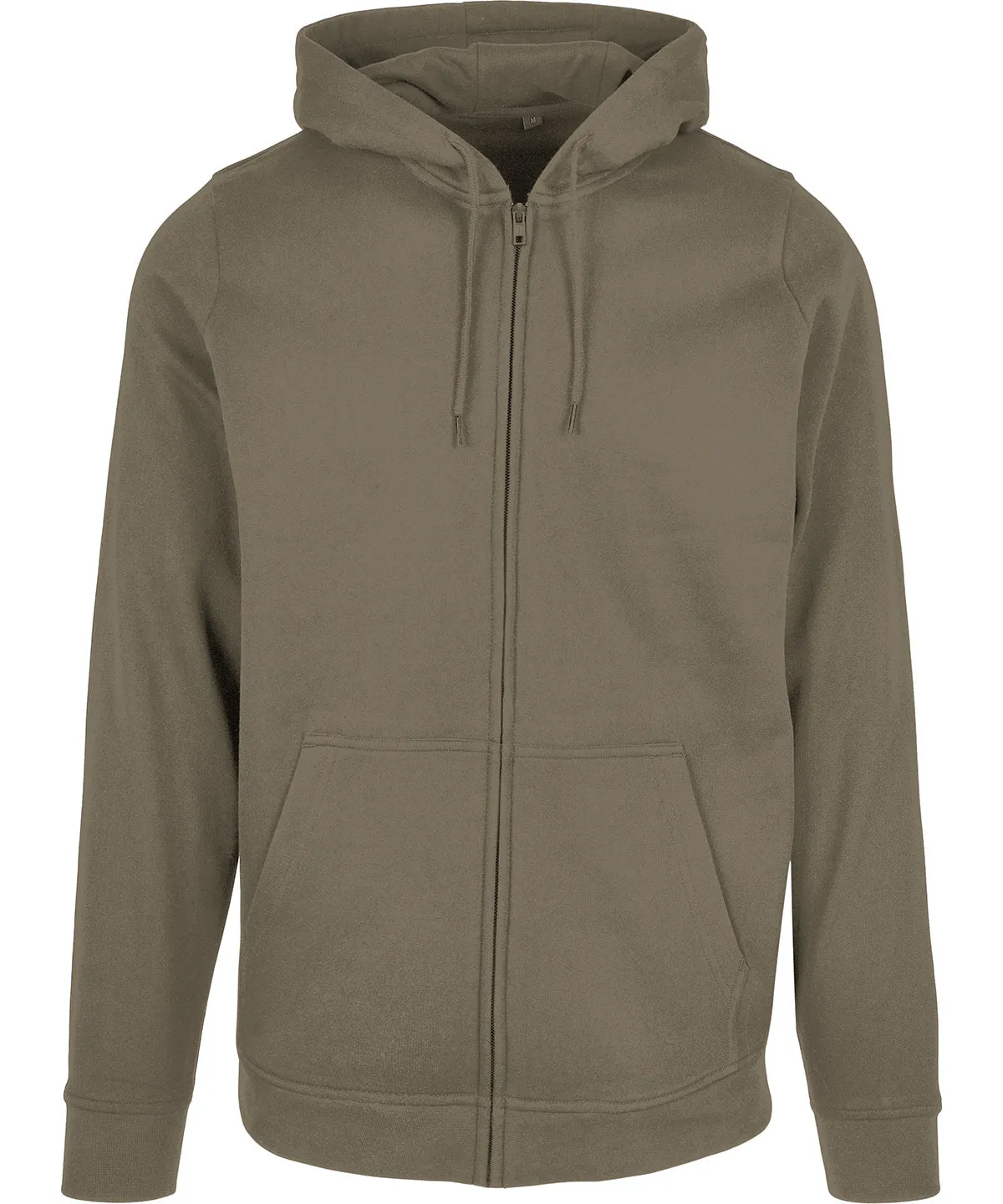 Basic zip hoodie | Olive