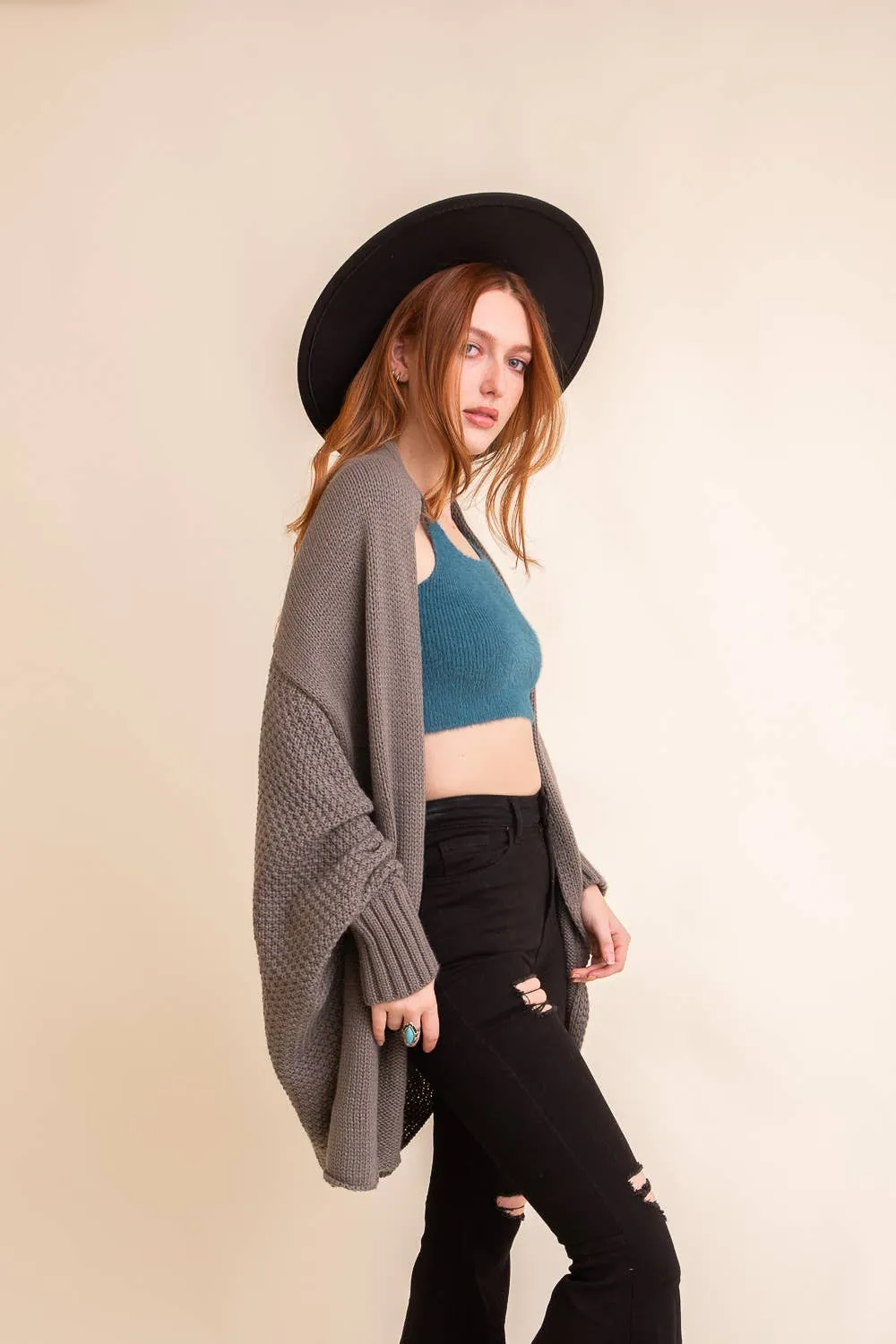 Bat Sleeve Knit Cardigan - High Sell Through