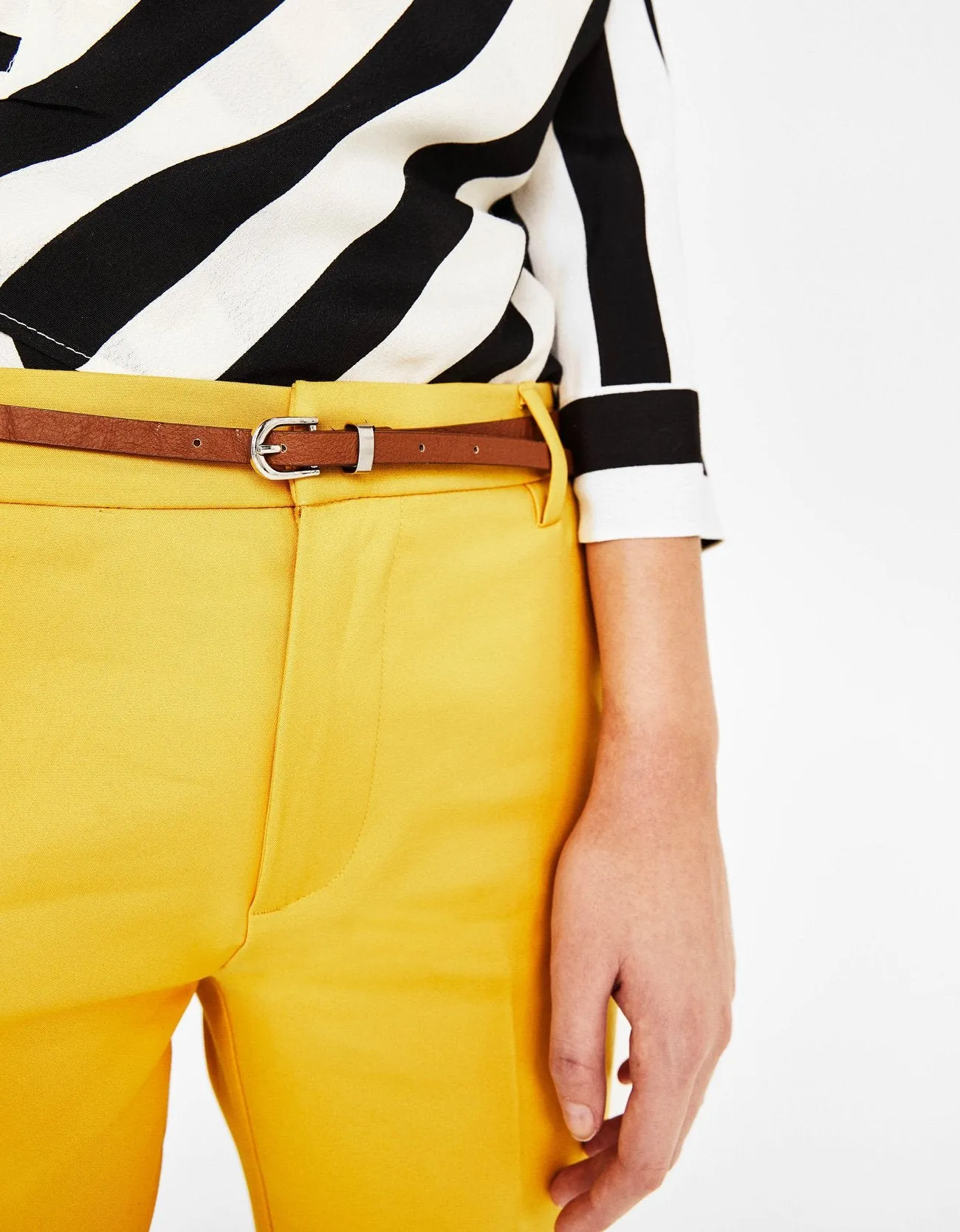 Belted trousers