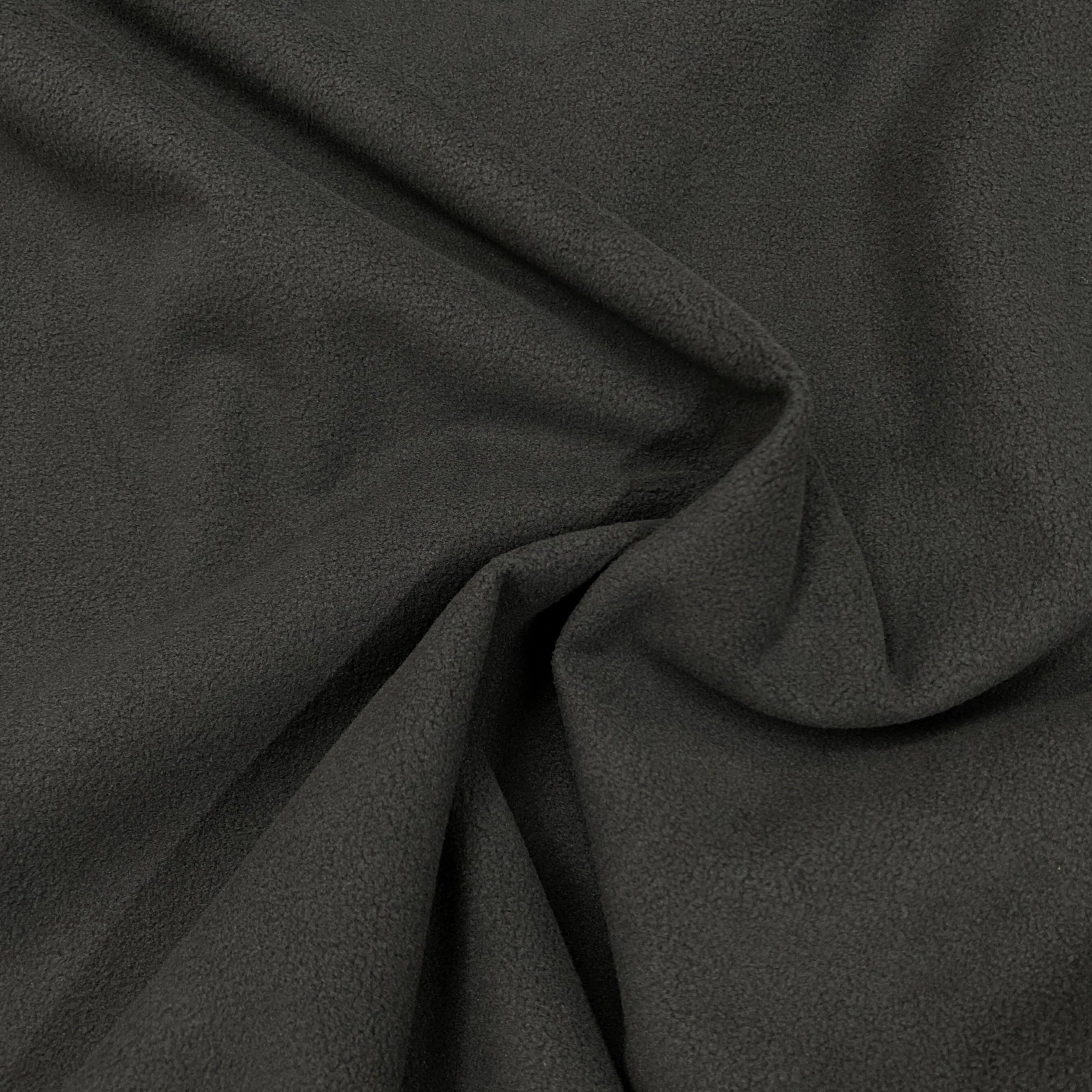 Black and Black Softshell Fabric - Two Sides