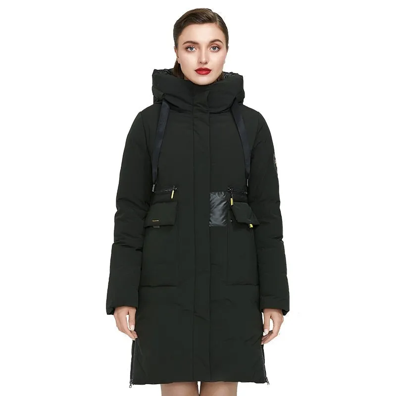 Double Breasted Women's Down Parka Coat