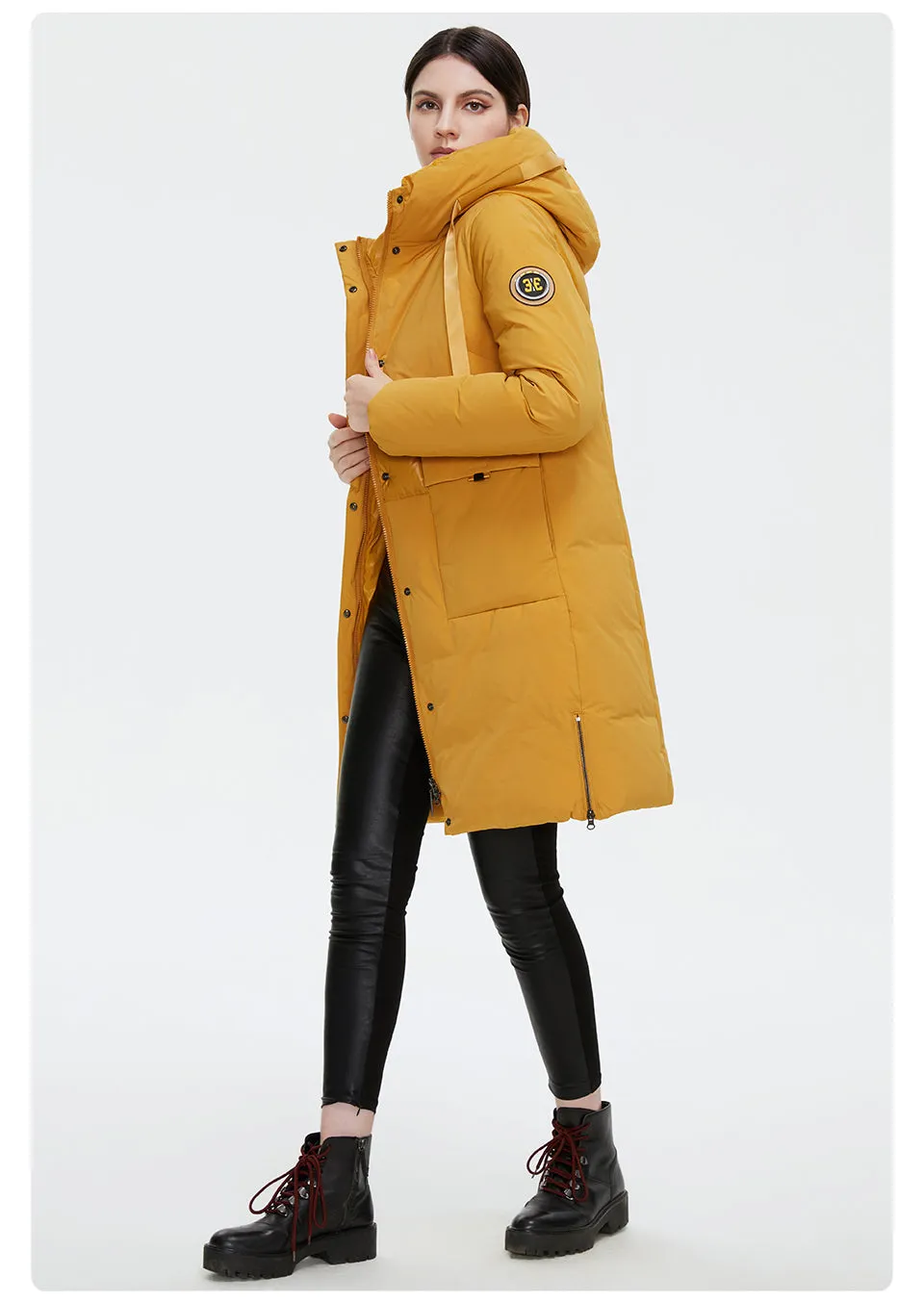 Double Breasted Women's Down Parka Coat