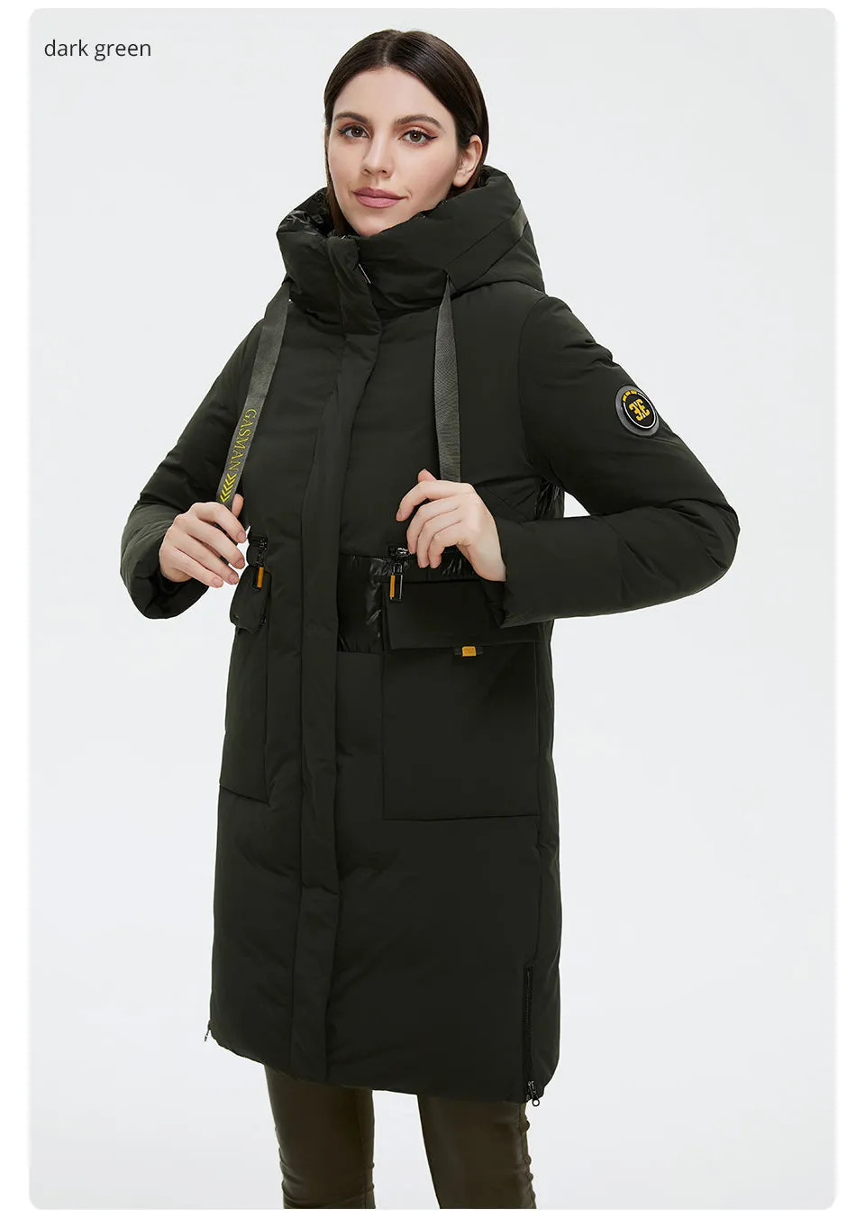 Double Breasted Women's Down Parka Coat