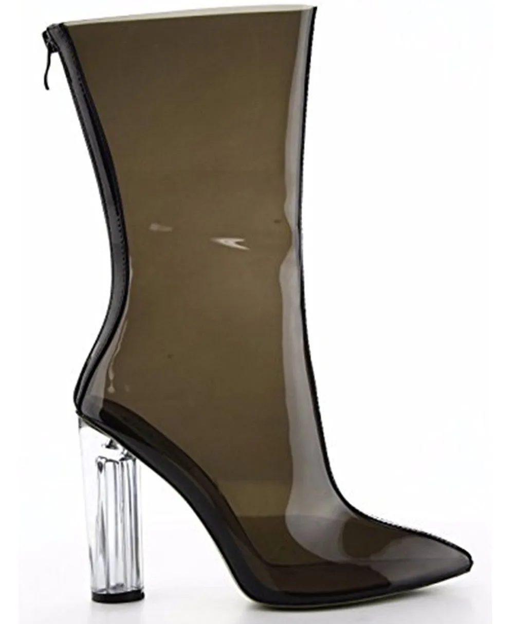 Ezra Boots Transparent Heel