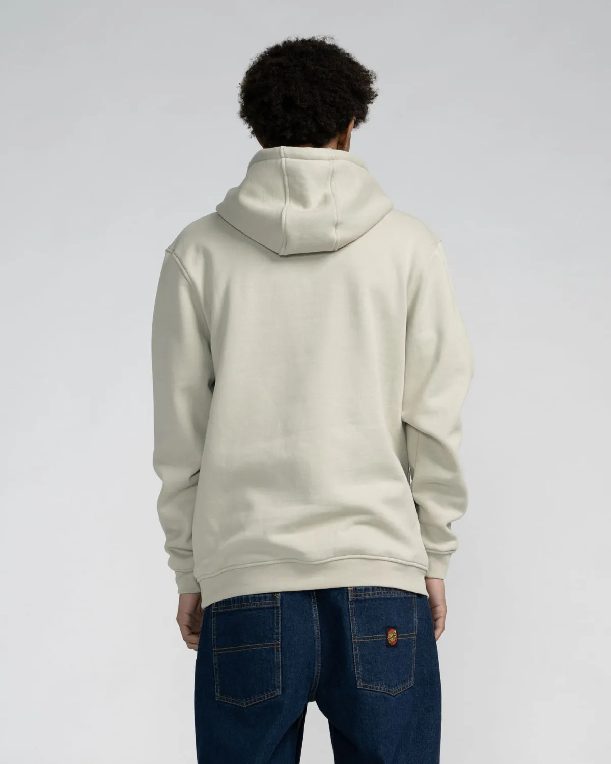 Fever Dream Mono Front Dot Hoodie in Stone Grey