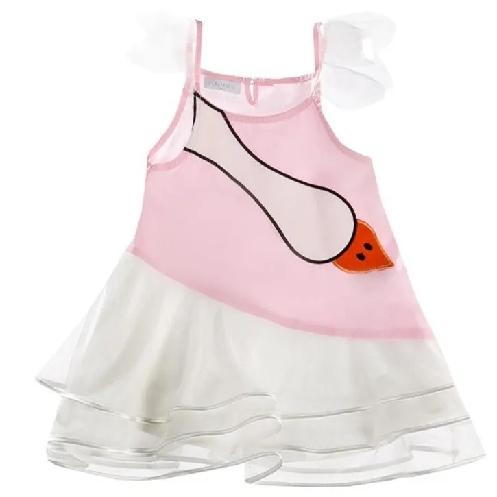 FUN & FUN Girl's NDR3245 Duck Dress - Multi