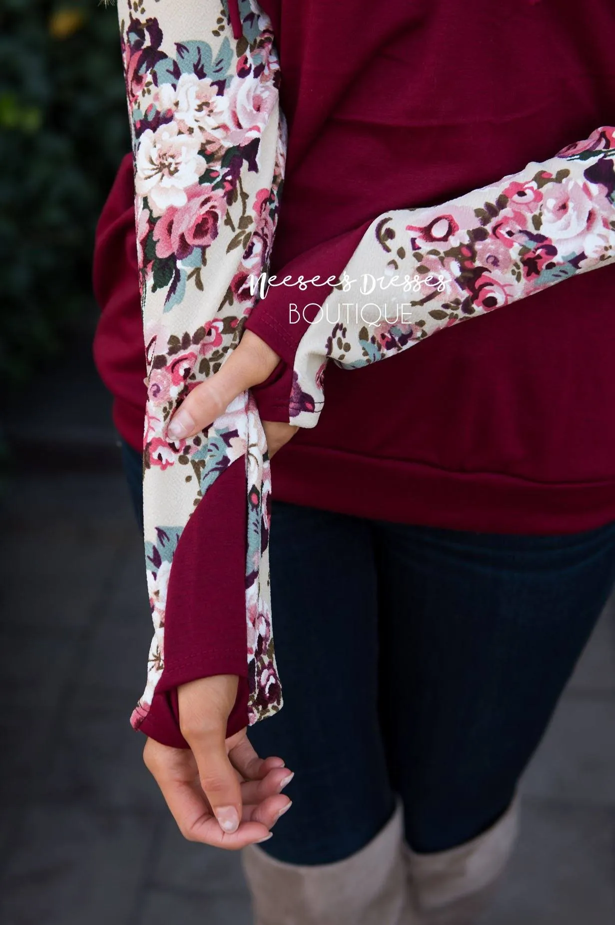 Fun and Fabulous Floral Hoodie