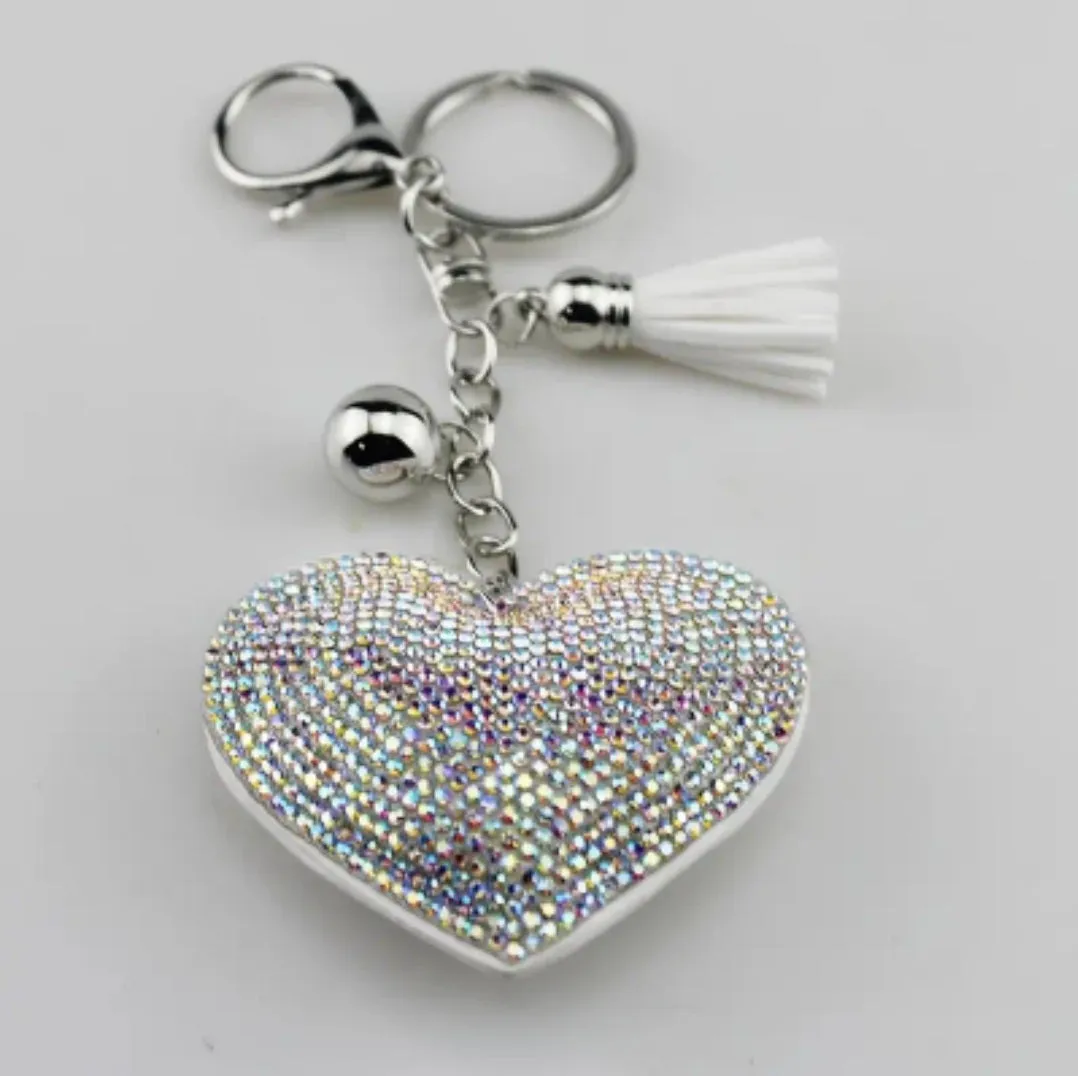 Heart KEYper- Rhinestone Keychain