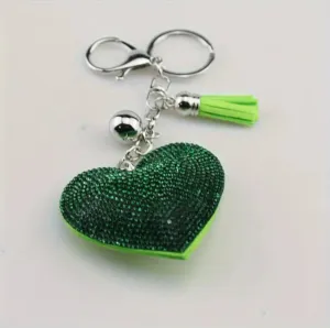 Heart KEYper- Rhinestone Keychain