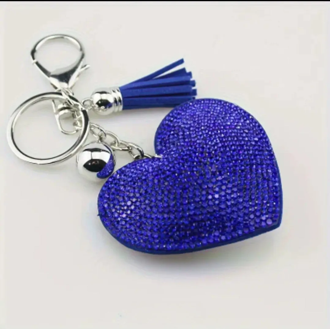 Heart KEYper- Rhinestone Keychain