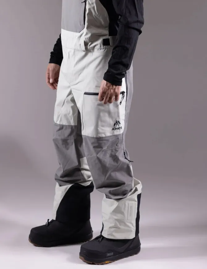 Jones Mtn Surf Men's Bib Pant 2025 | Smoke Grey