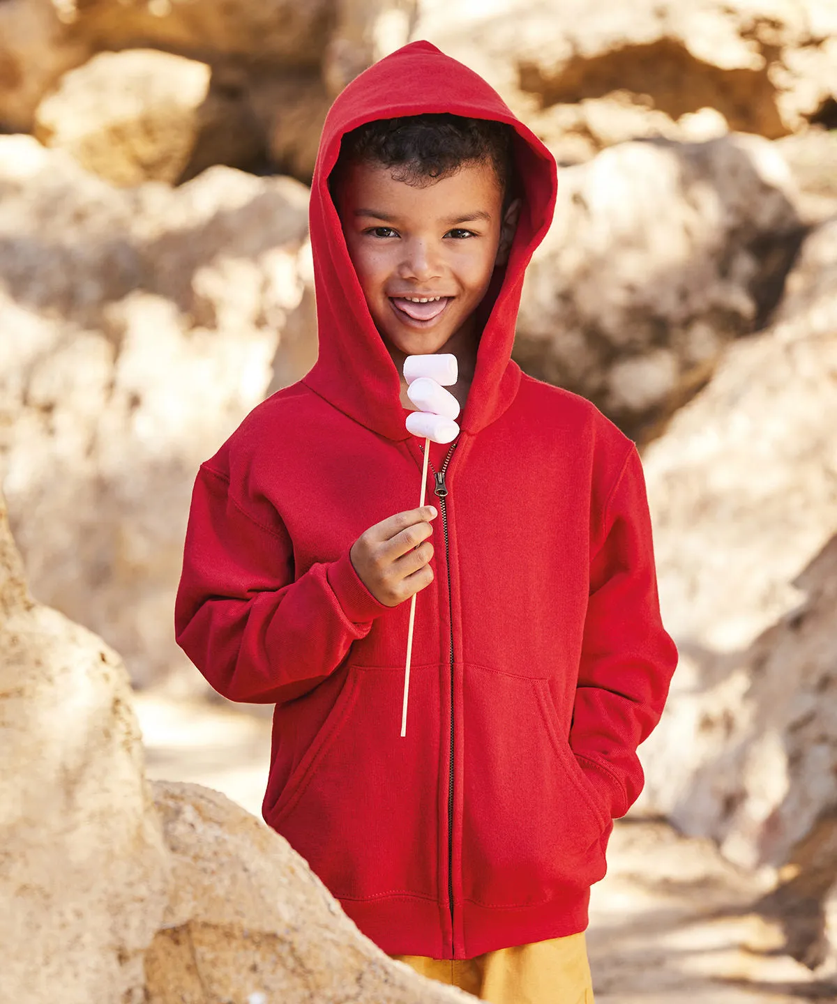 Kids classic hooded sweatshirt jacket | Black