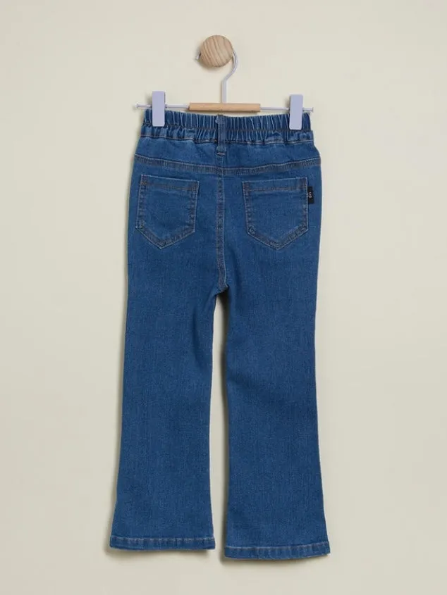 Kids' Super-Soft Stretch Dark Blue Denim Jeggings by Kaja Clothing- Cammille Pants