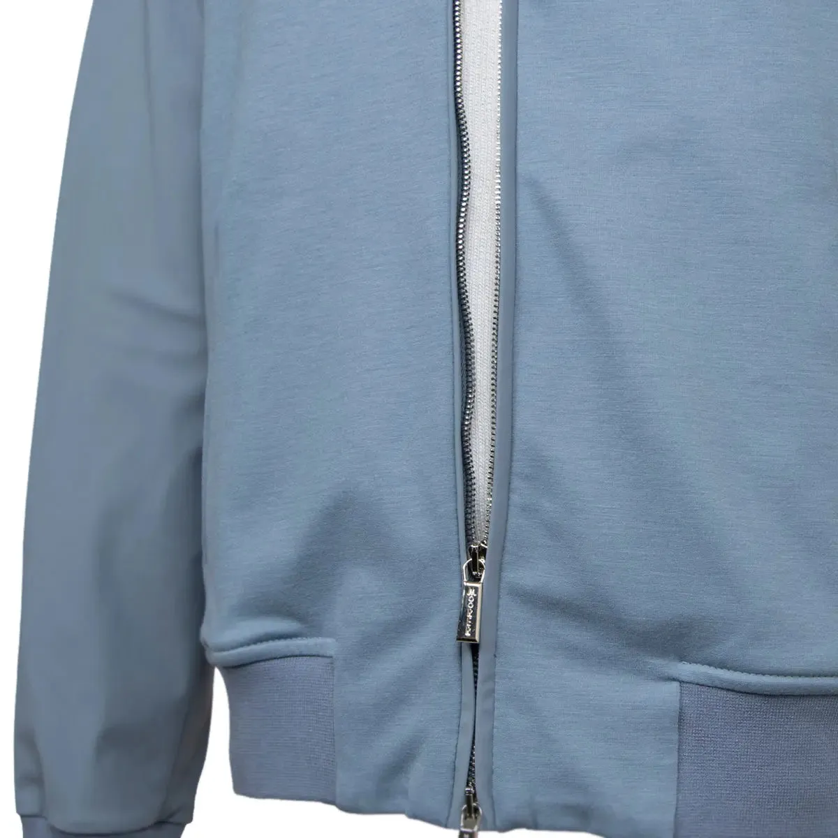 Moorer Blue Contrast 'Cuper' Technical Fleece