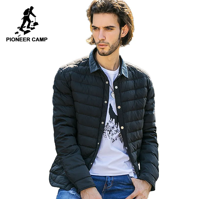 Pioneer Camp casual winter down jacket men top quality brand clothing down coat men casual winter coat male parkas for men