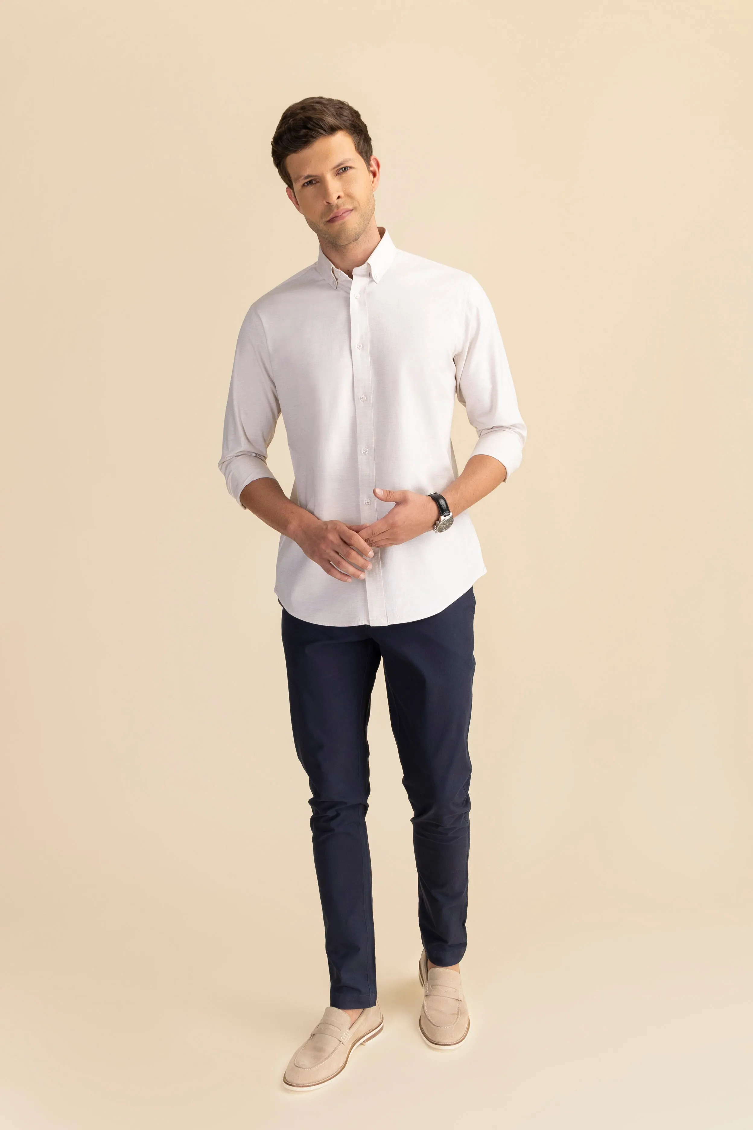 Prescott Shirt Stretch Melange Shirt