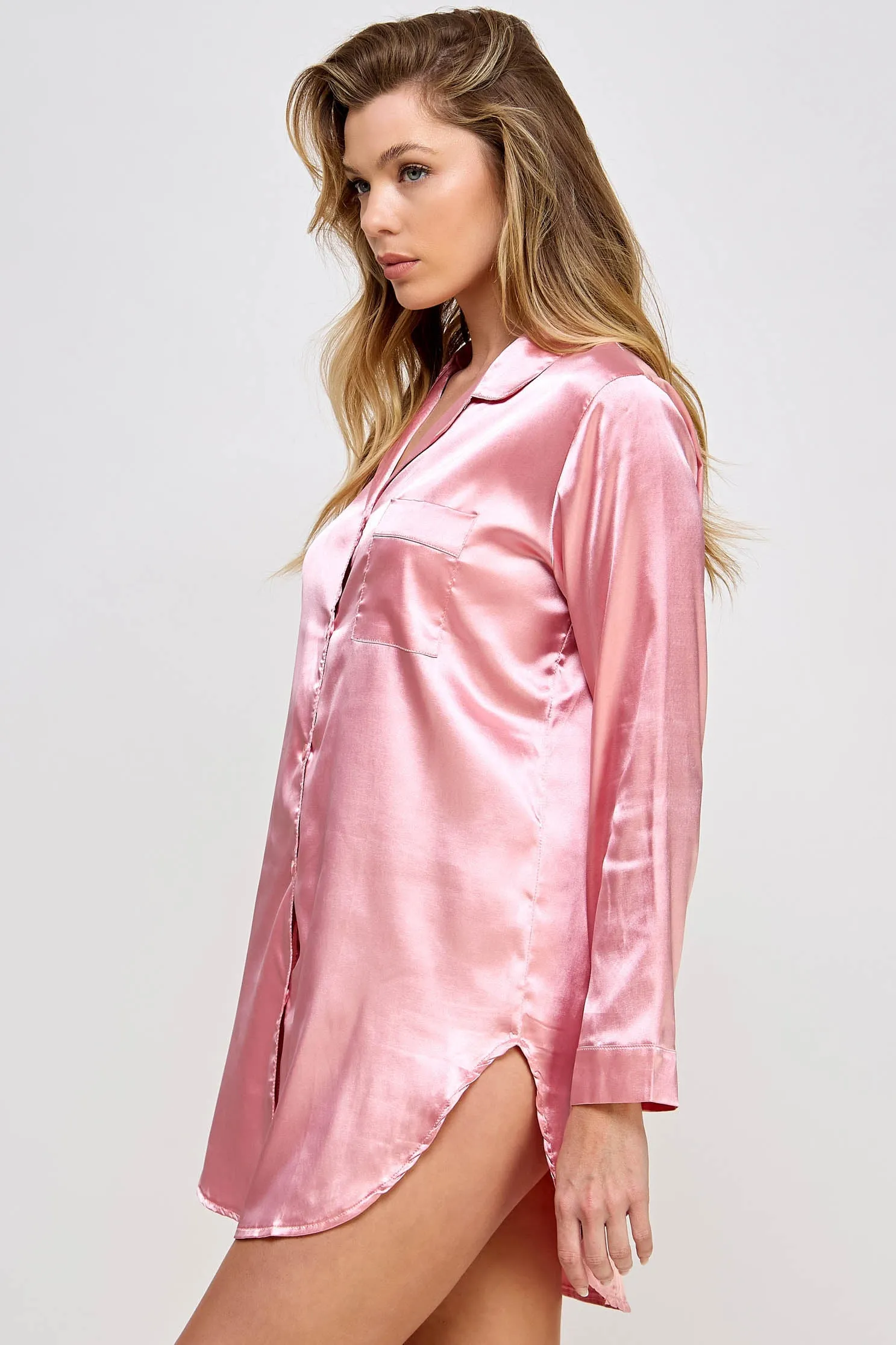 Queen Kimberly Satin Sleep Shirt