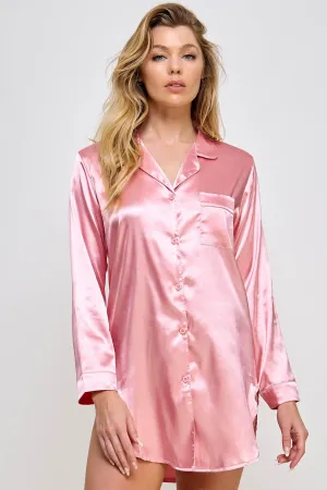 Queen Kimberly Satin Sleep Shirt