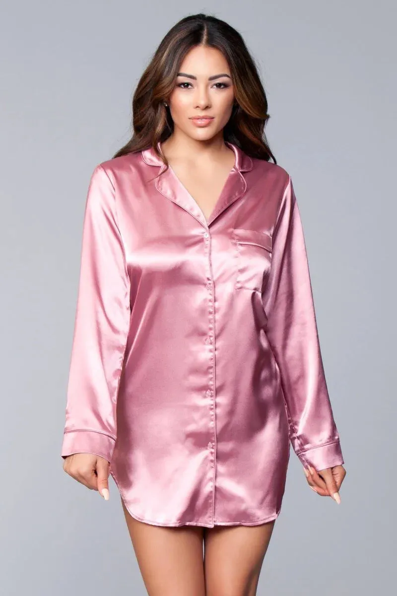 Queen Kimberly Satin Sleep Shirt