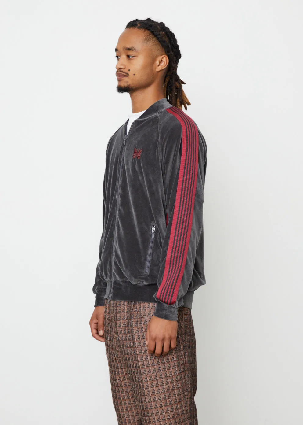 R.C. Track Jacket C/PE Velour