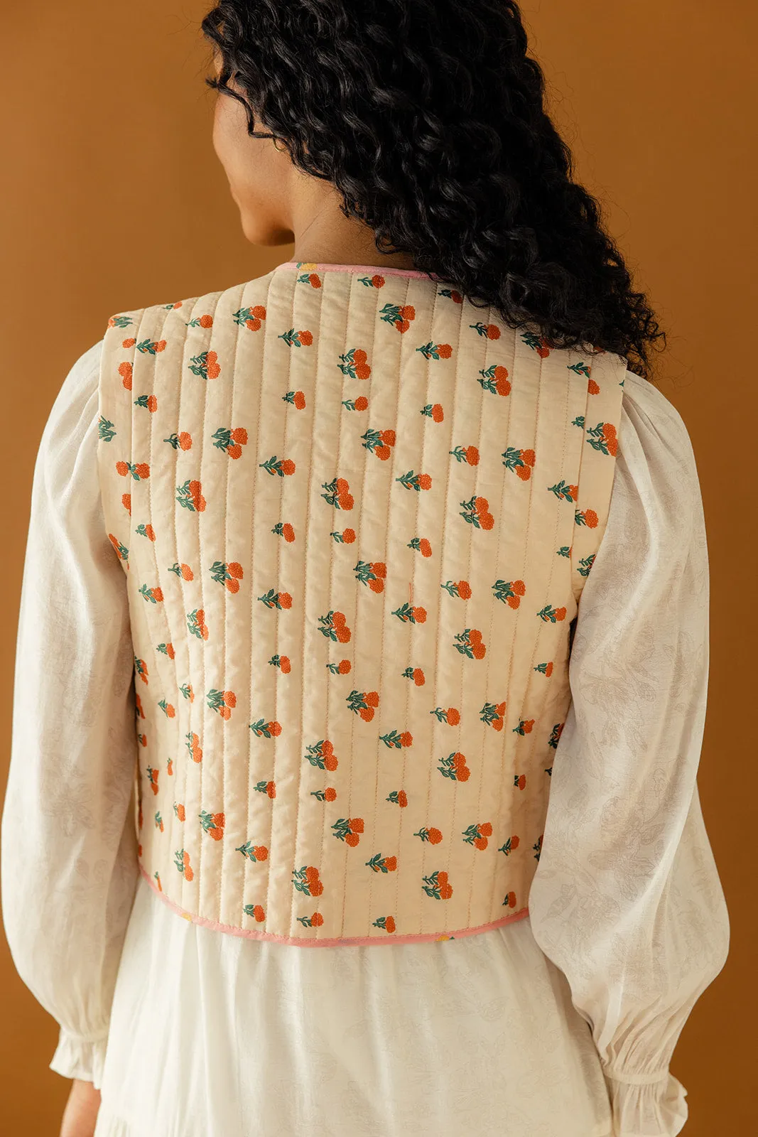 Rosie Floral Quilted Vest