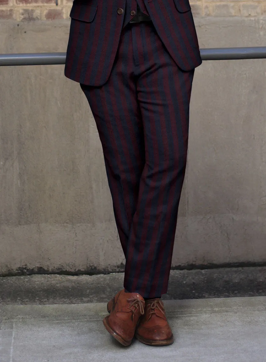 Sartori Vasco Stripe Soft Tweed Pants