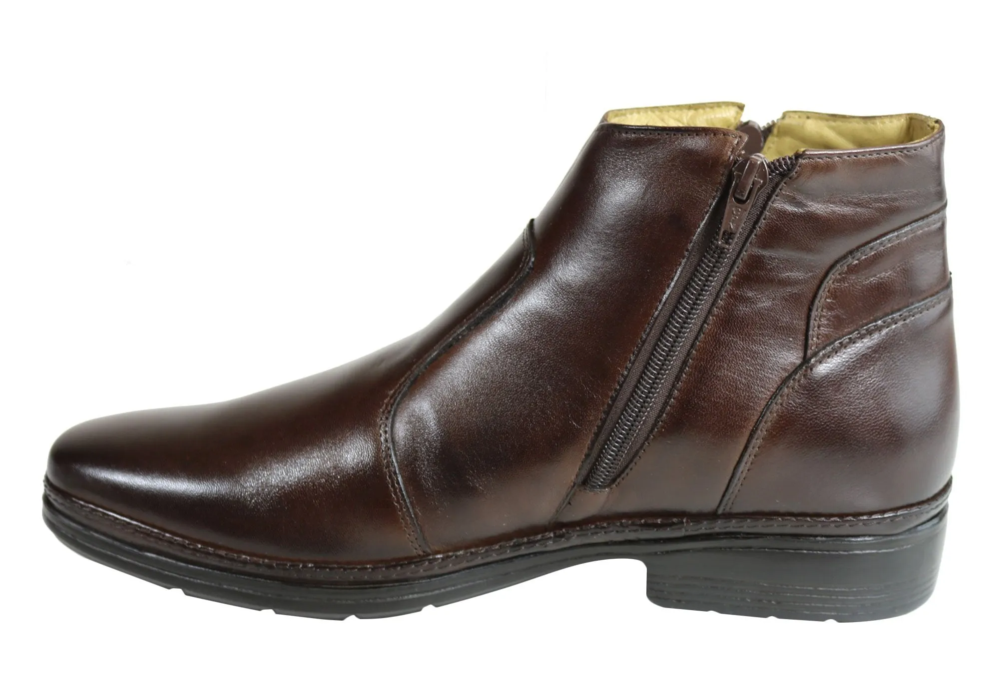 Savelli Noah Mens Comfortable Leather Dress Boots Made In Brazil