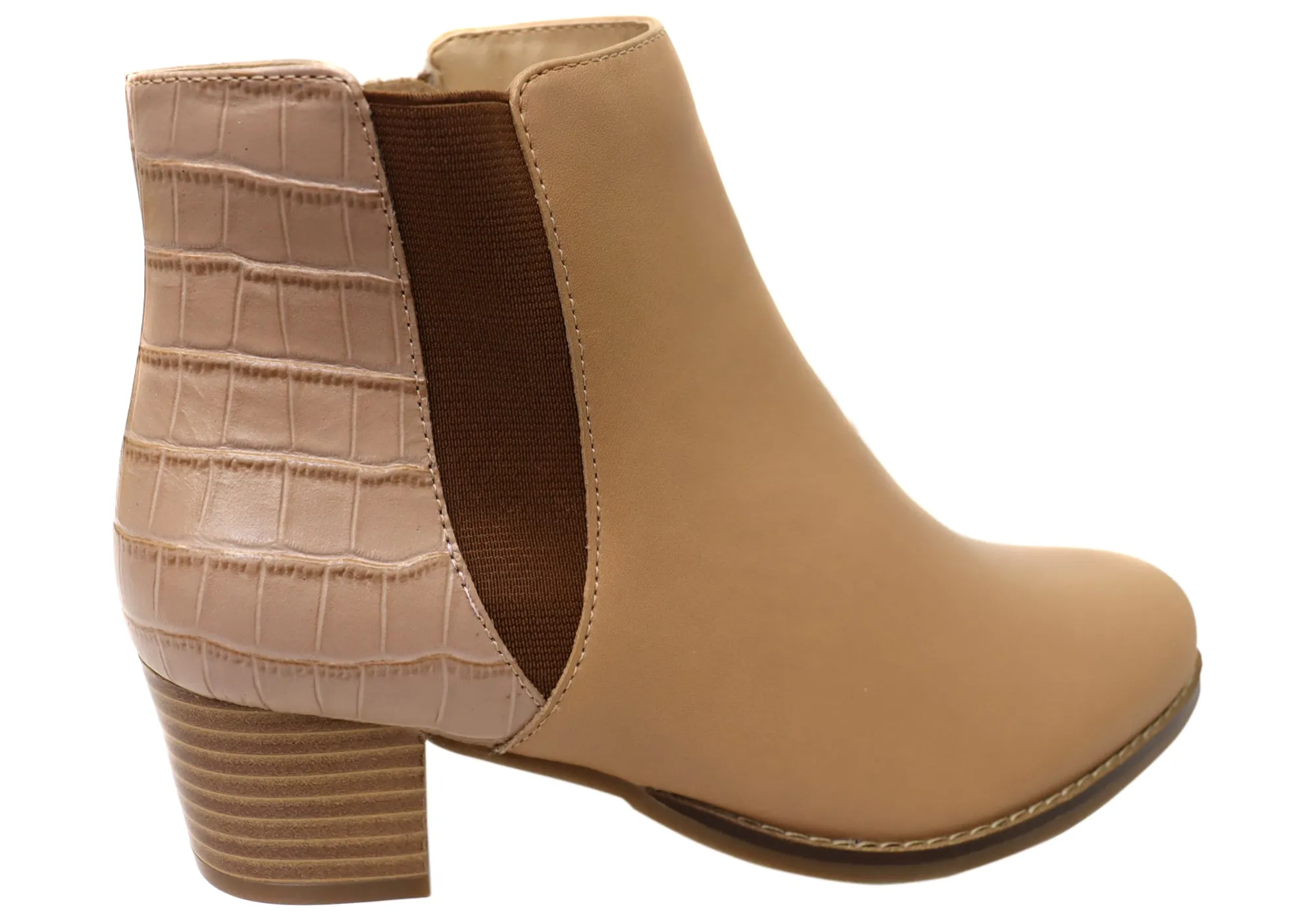 Scholl Orthaheel Heaven Womens Comfortable Leather Ankle Boots