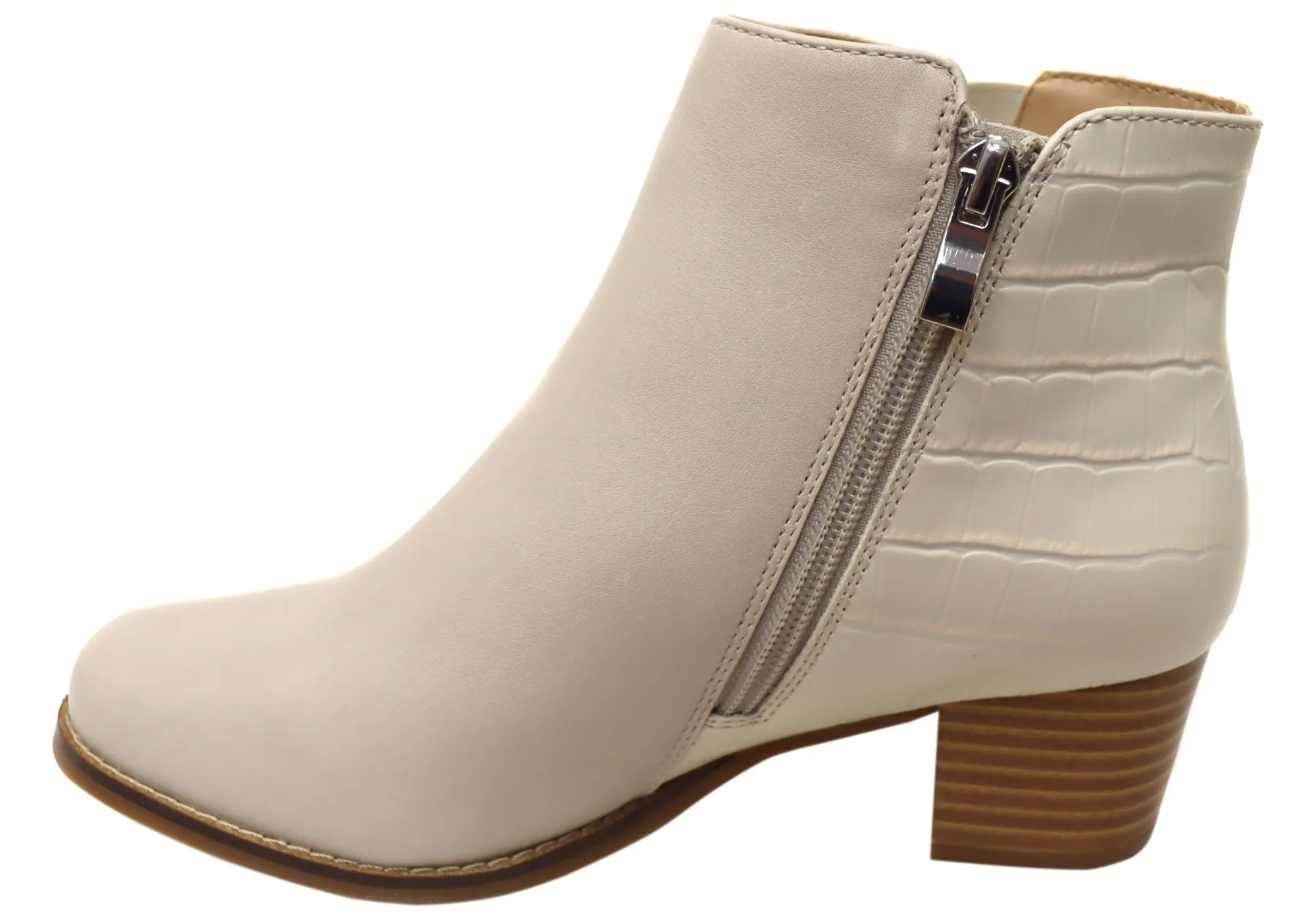 Scholl Orthaheel Heaven Womens Comfortable Leather Ankle Boots