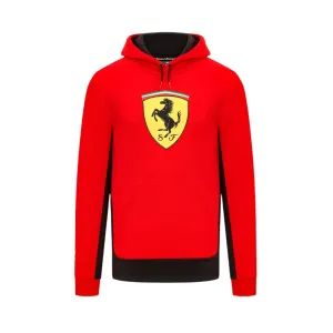 Scuderia Ferrari F1™ Team Big Shield Men's Hooded Sweatshirt- Red/Black