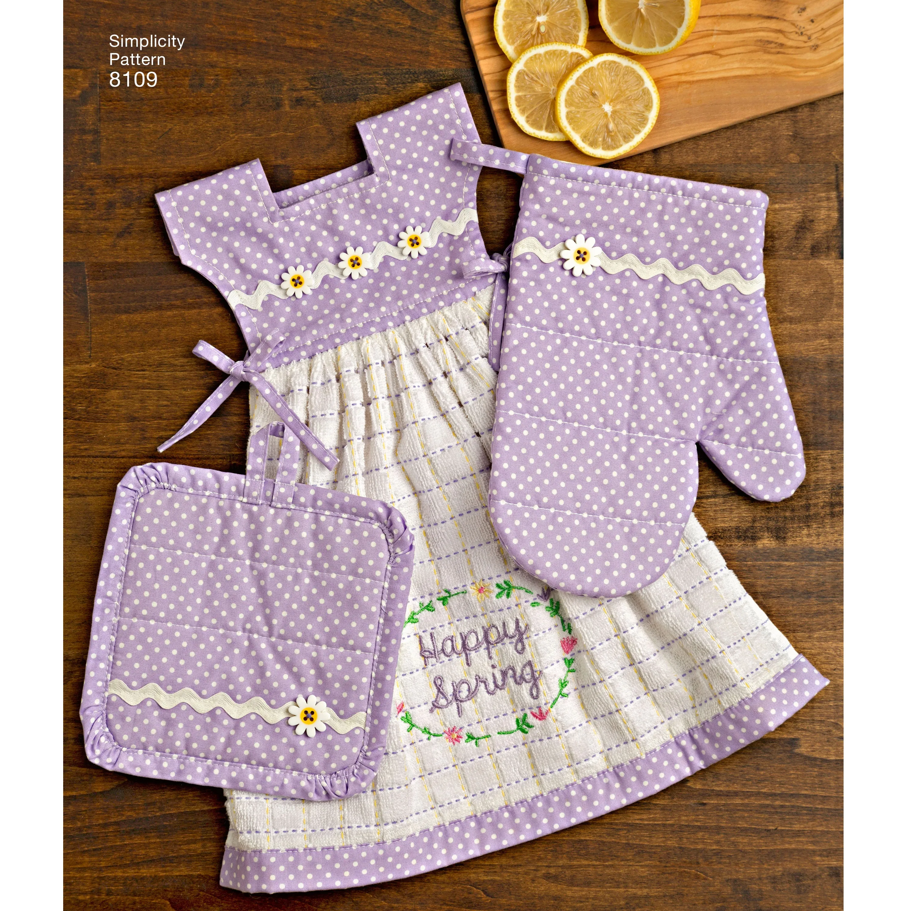 Simplicity Pattern 8109 OS Towel Dresses, Pot Holders and Oven Mitts