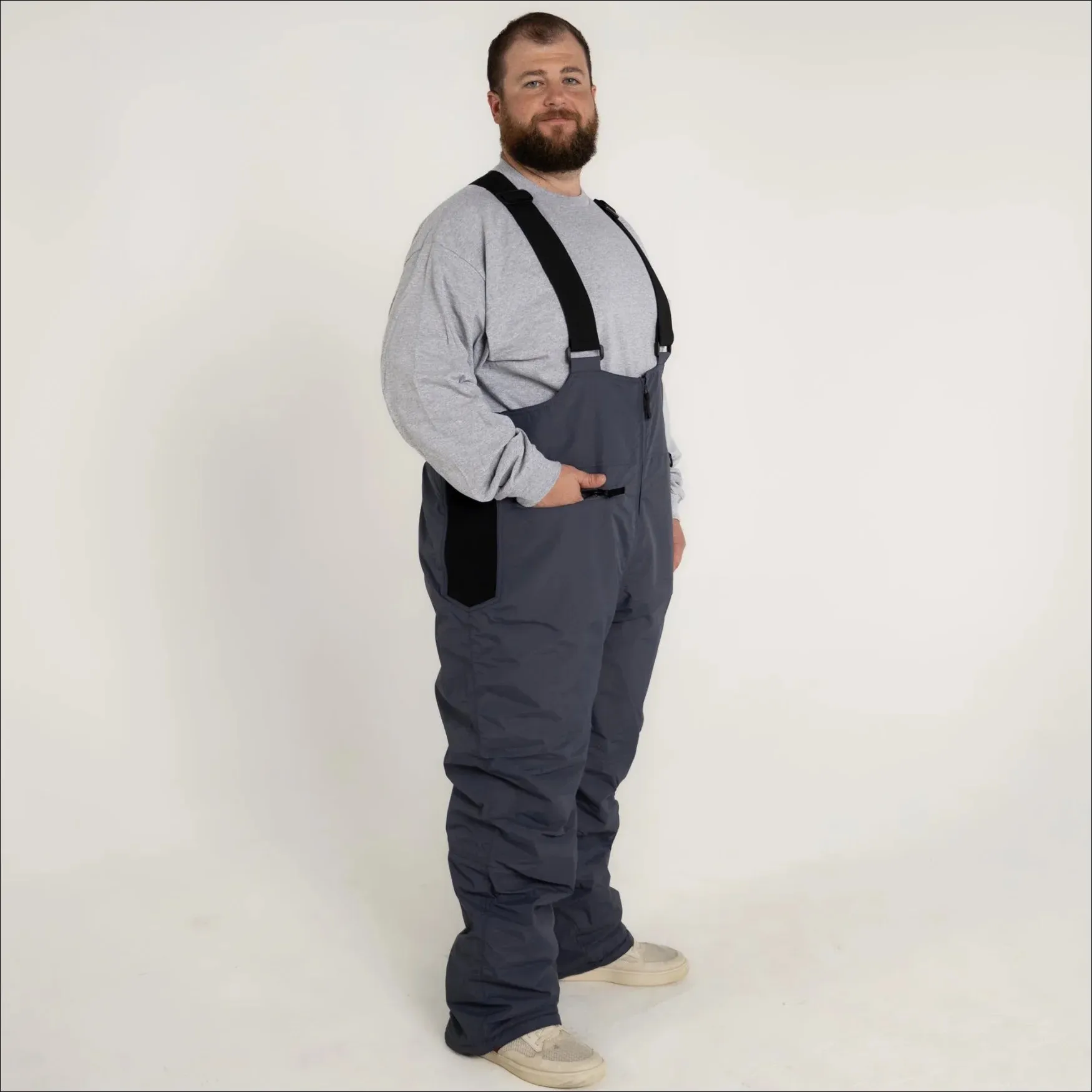 Snow Country Outerwear Mens Big and Tall Insulated Ski Snow Bibs Suspender Pants 2XL-7XL Tall and Regular Length