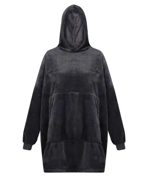 Snuggler oversized fleece hoodie | Seal Grey