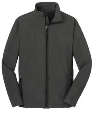 Soft Shell Jacket- Men's (Black Charcoal Heather)