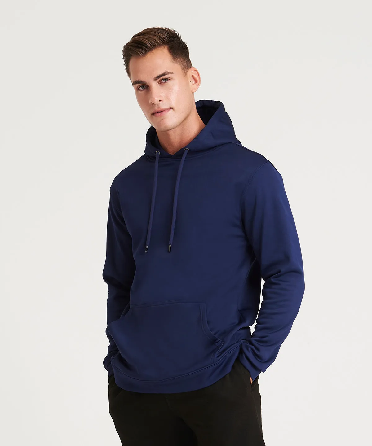 Sports polyester hoodie | Arctic White