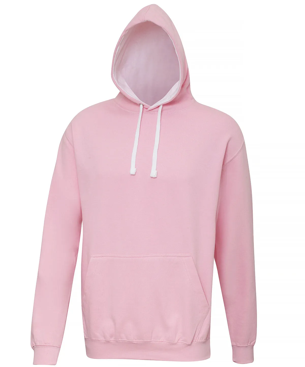 Varsity hoodie | Baby Pink/Arctic White