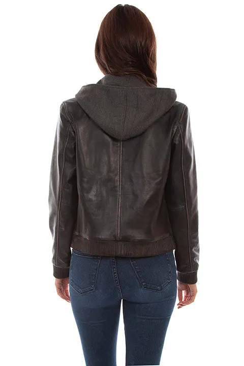 Women's Leather Jacket Collection: Scully Front and Hood Insert