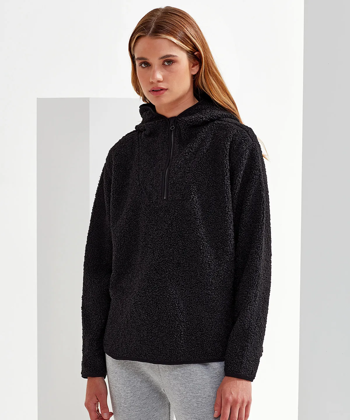 Womens TriDri® sherpa -zip hoodie | Mulberry