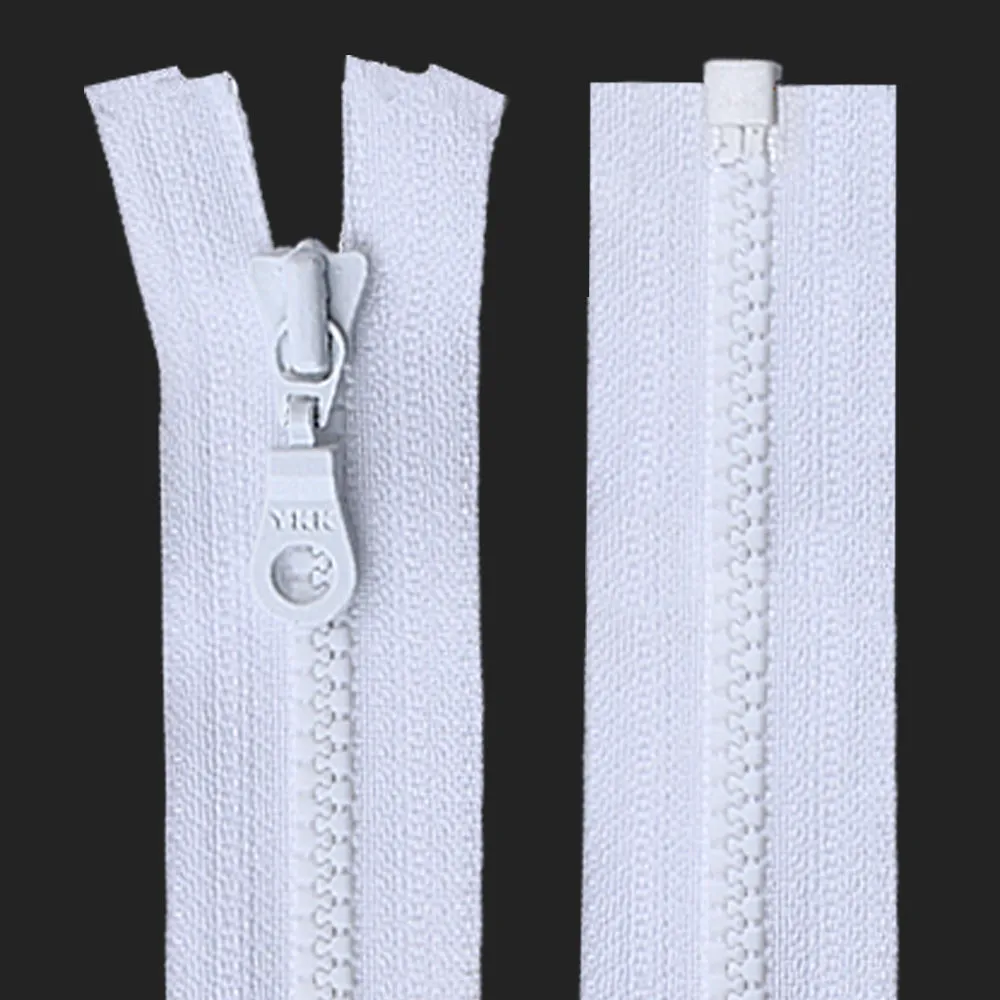 YKK- #3 Black/White Vislon YKK Zipper for Designer Clothing