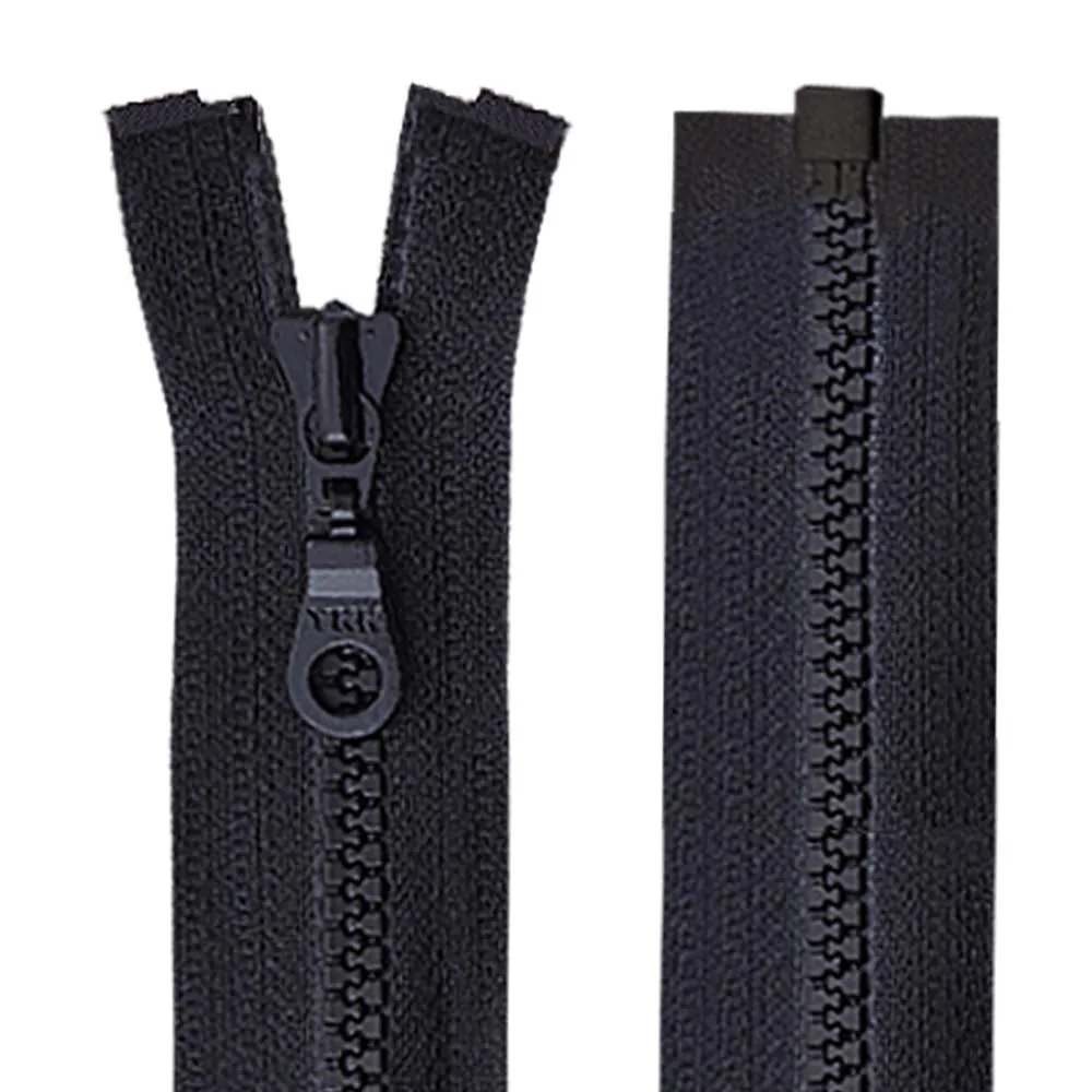 YKK- #3 Black/White Vislon YKK Zipper for Designer Clothing