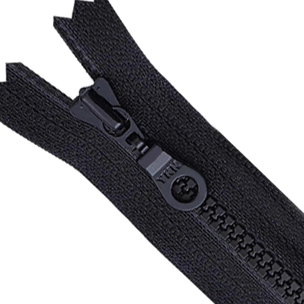 YKK- #3 Black/White Vislon YKK Zipper for Designer Clothing