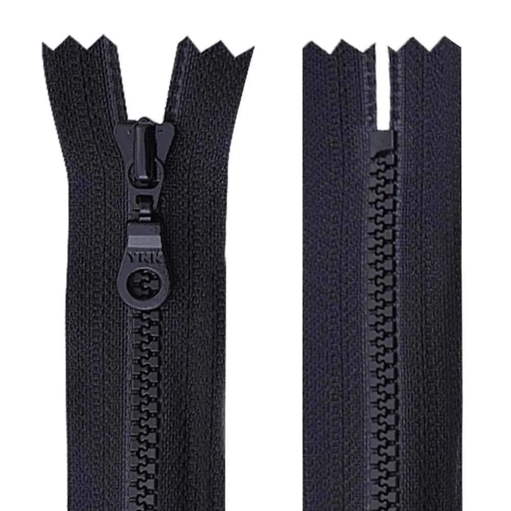 YKK- #3 Black/White Vislon YKK Zipper for Designer Clothing